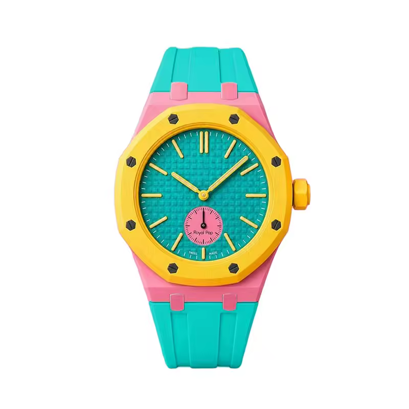 Bracelet Classique - Couronne 3H — Vert & Jaune